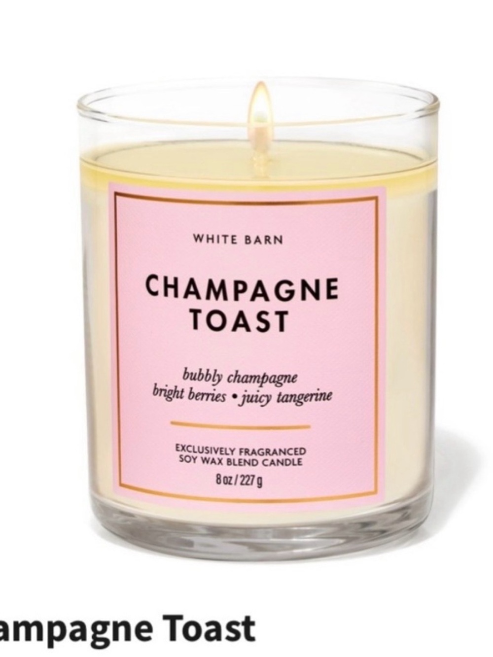 🆕-White Barn Champagne Toast Single Wick Candle - 8oz